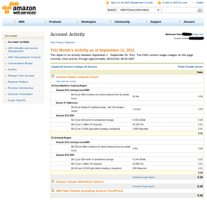 Amazon Web Services - Billing