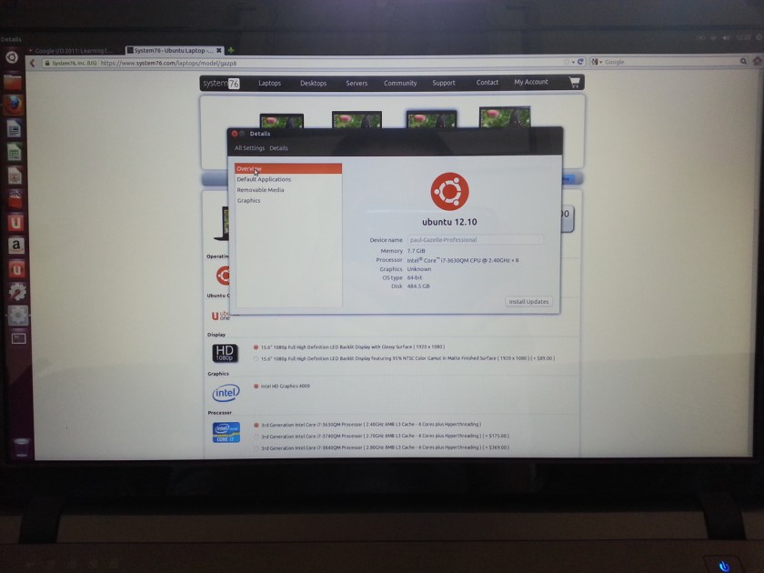 The Gazelle Pro gloss panel in subdued lighting